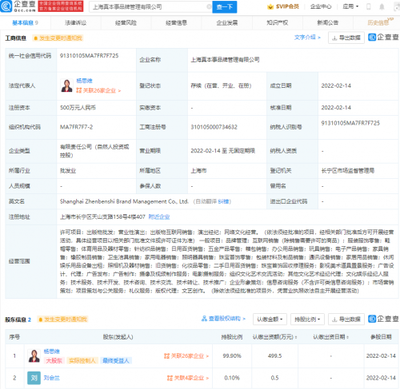 楊天真創(chuàng)立“真本事” 從娛樂營銷到日用品銷售的戰(zhàn)略跨界